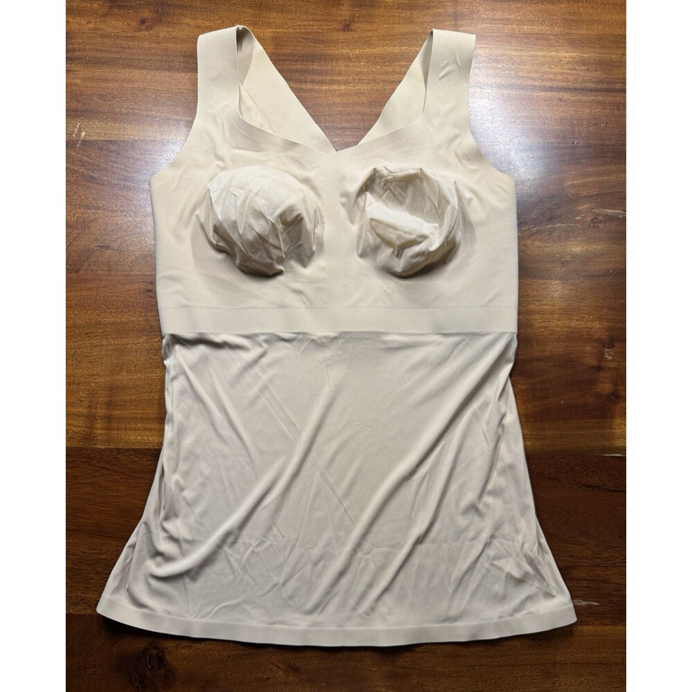 Evelyn Bobbie The Smoothing Cami Bra Tank Top Shaper Nude Size Large EB Core